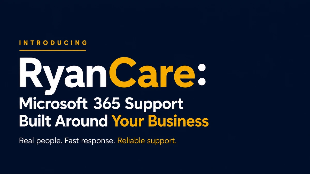 RyanCare: Microsoft 365 Support for Your Business